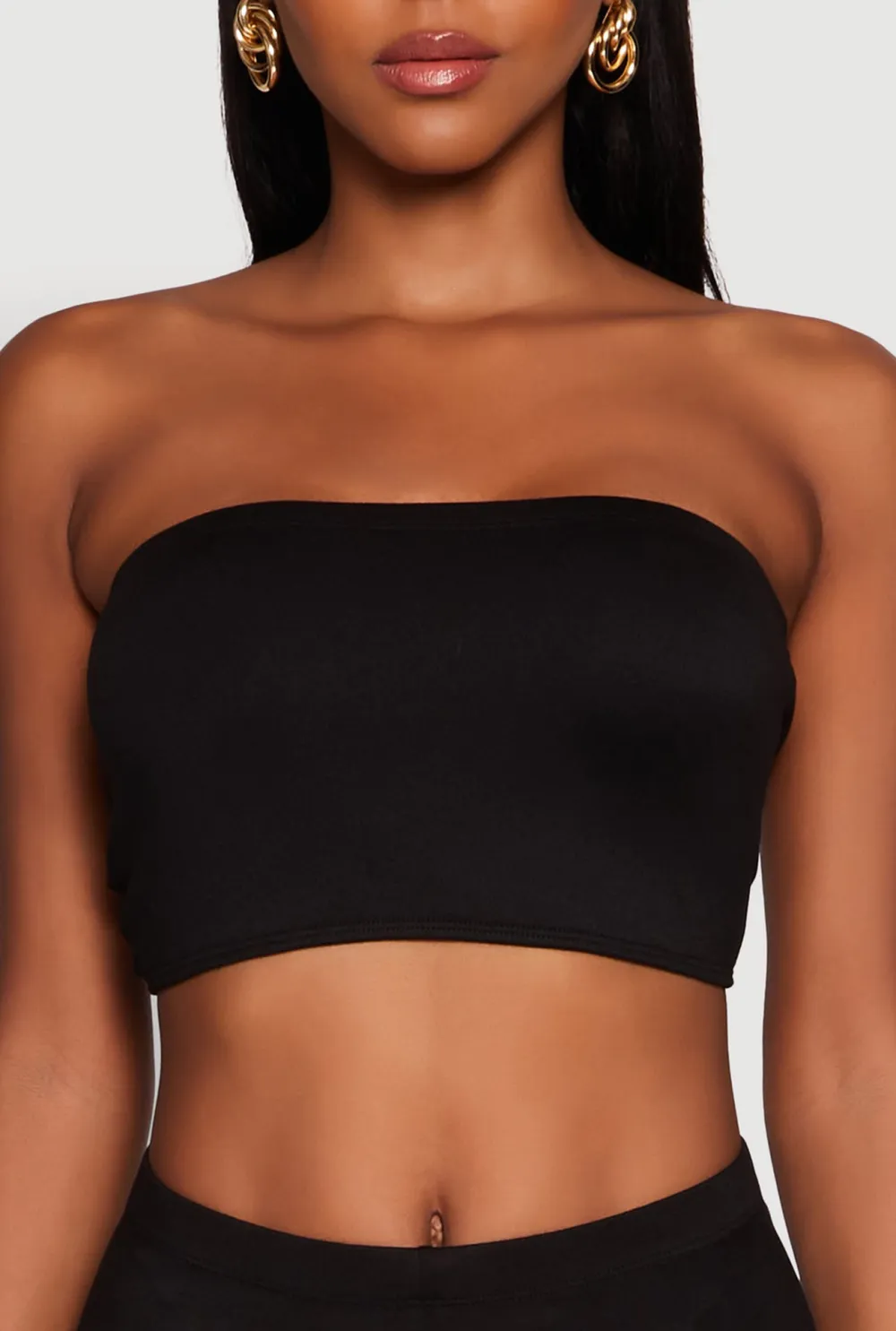 Strapless And Navel Exposed Top