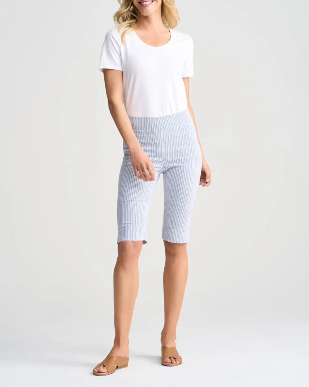 Checkered Knee Length Shorts