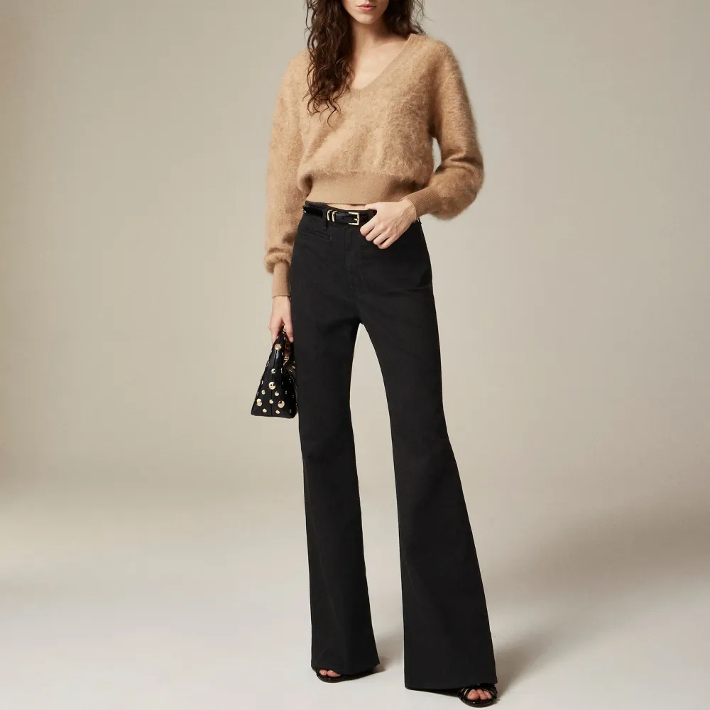 High-Rise Semi-Stretch Flare Jeans