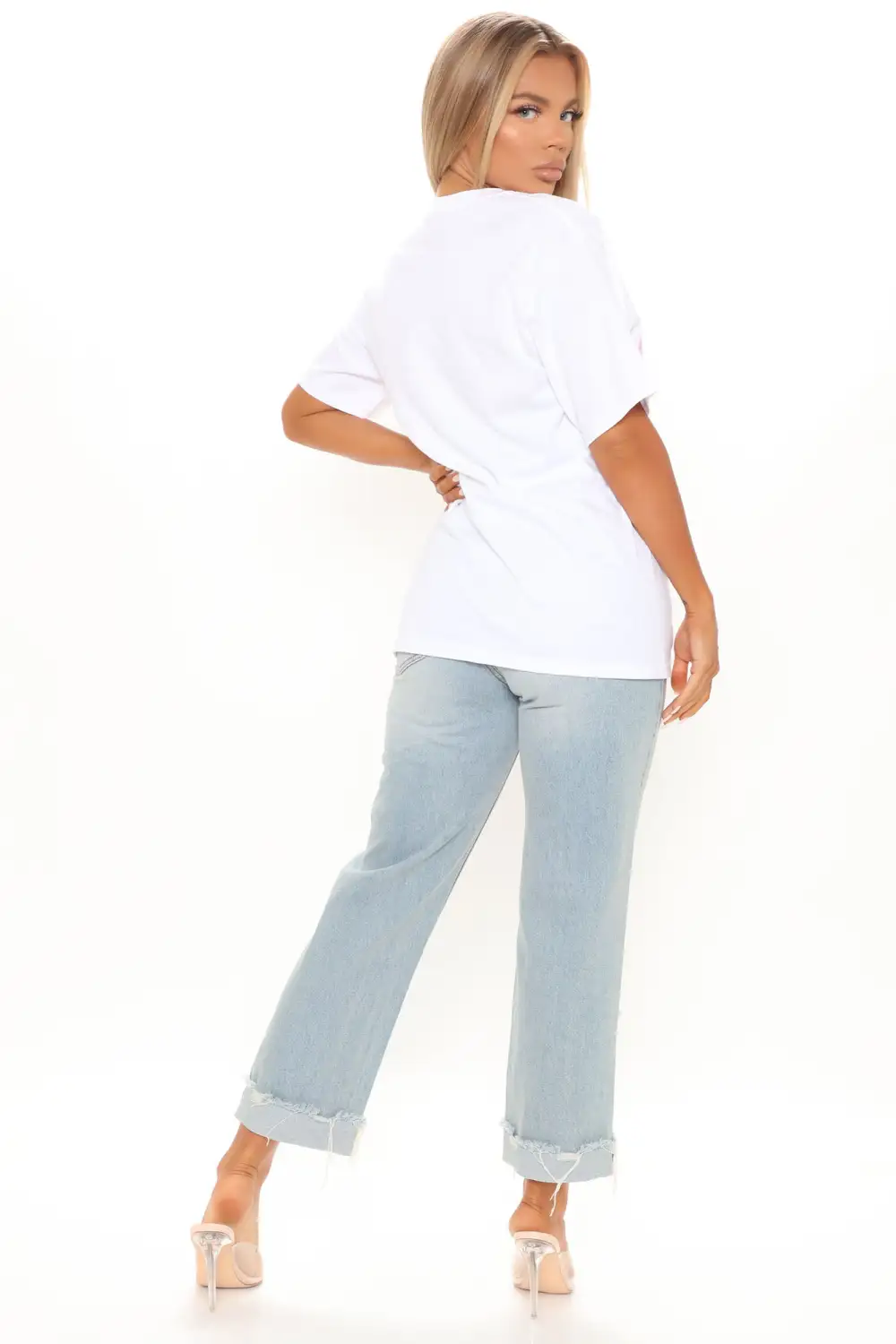 She's The Star Barbie Short Sleeve Top - White