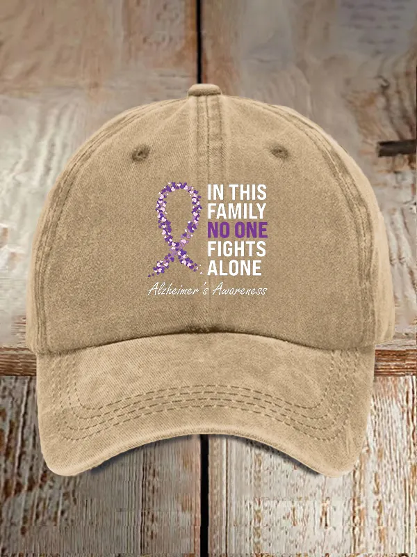Alzheimer'S Disease Slogans Support Baseball Caps