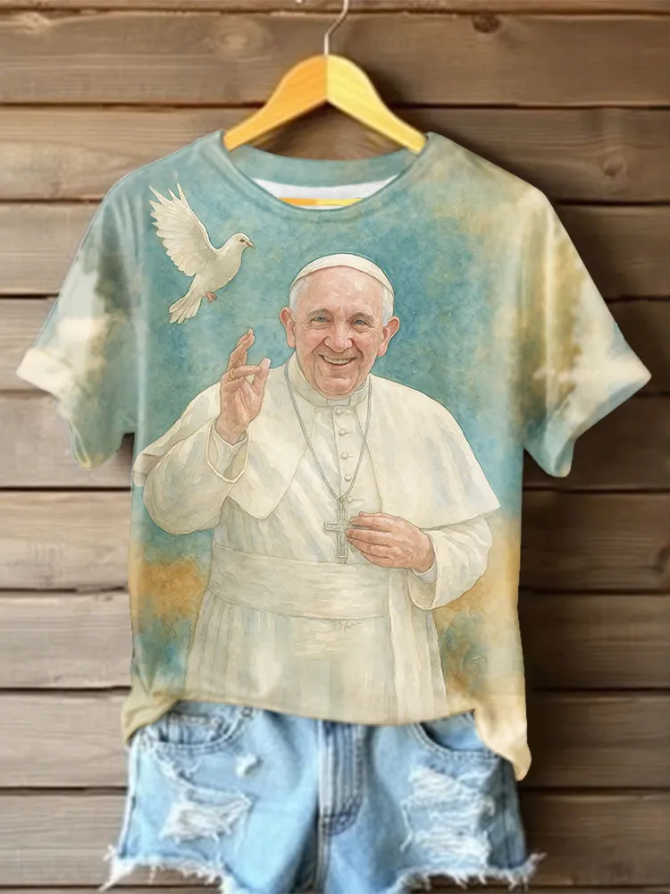 Women'S Walk With God Short-Sleeved Christian Gift Religious T-Shirt