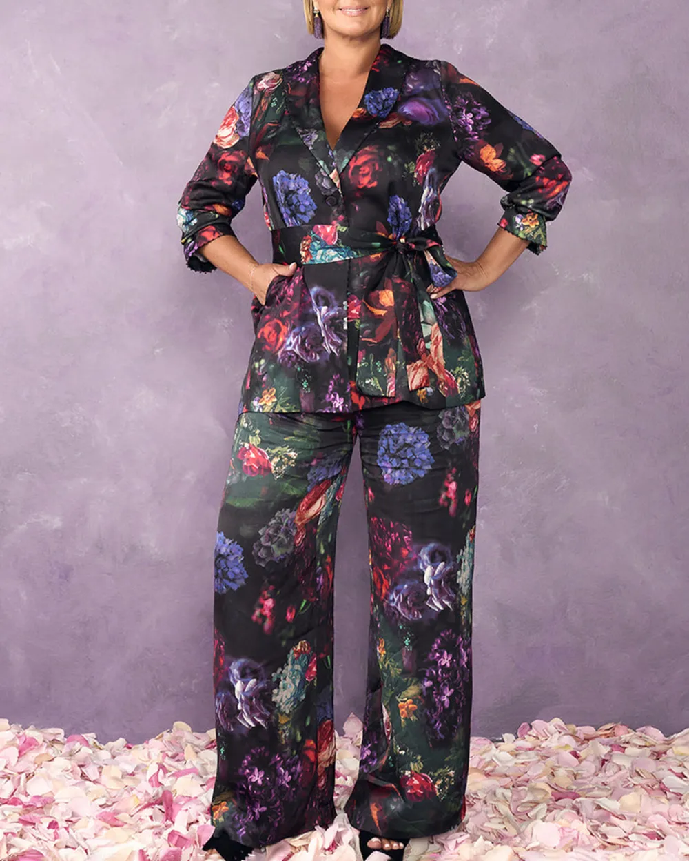 Printed Satin Jacket