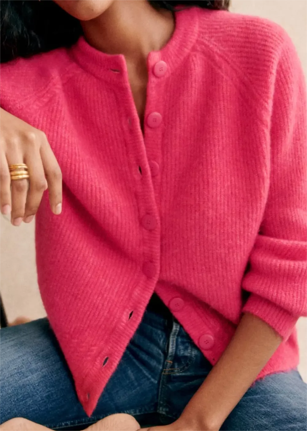 Neo Mint Button Up Cardigan