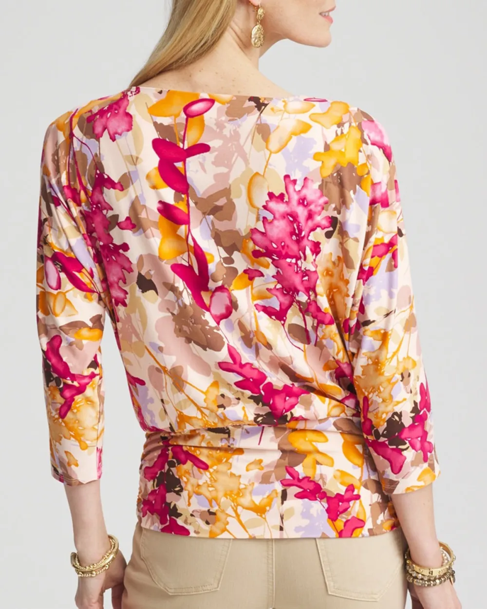 Floral Banded-Hem Top