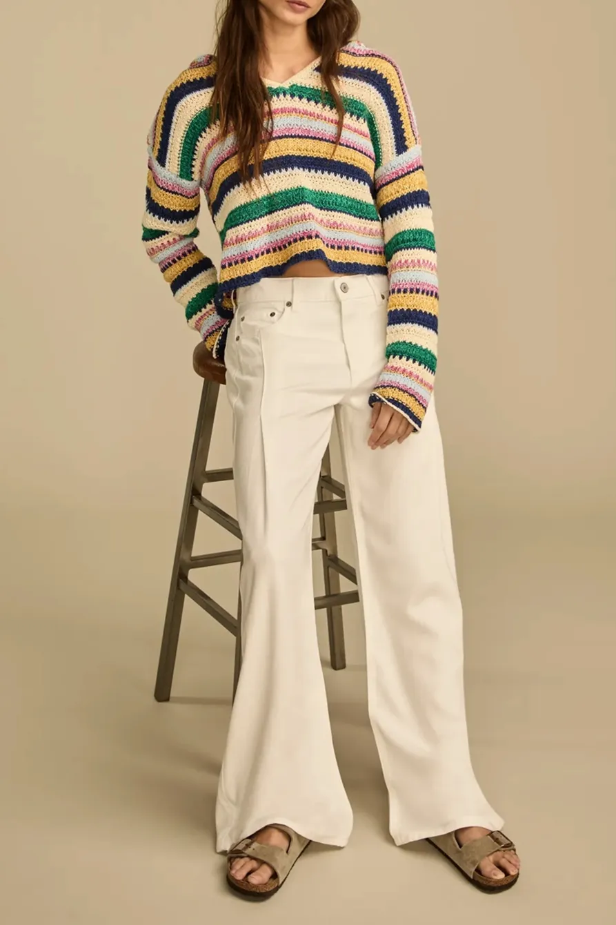 Light Wash Denim Spring White Wash Palazzo