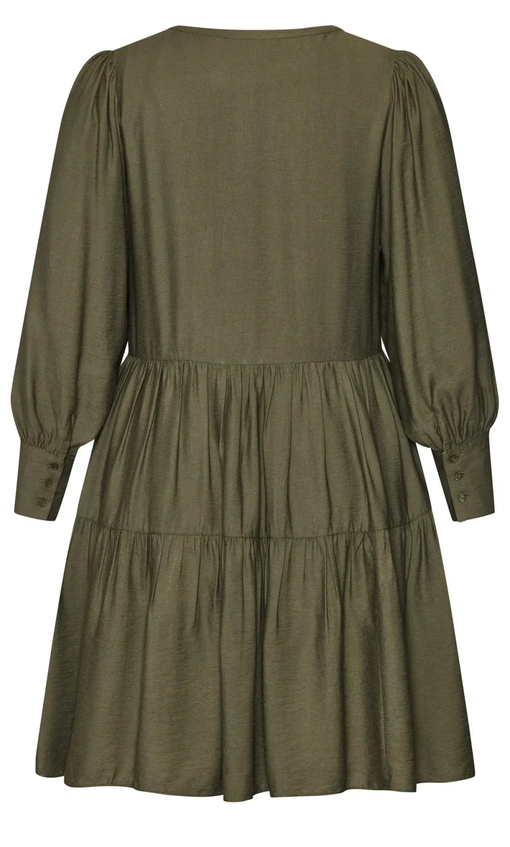 Evans Green Bianca Tiered Dress