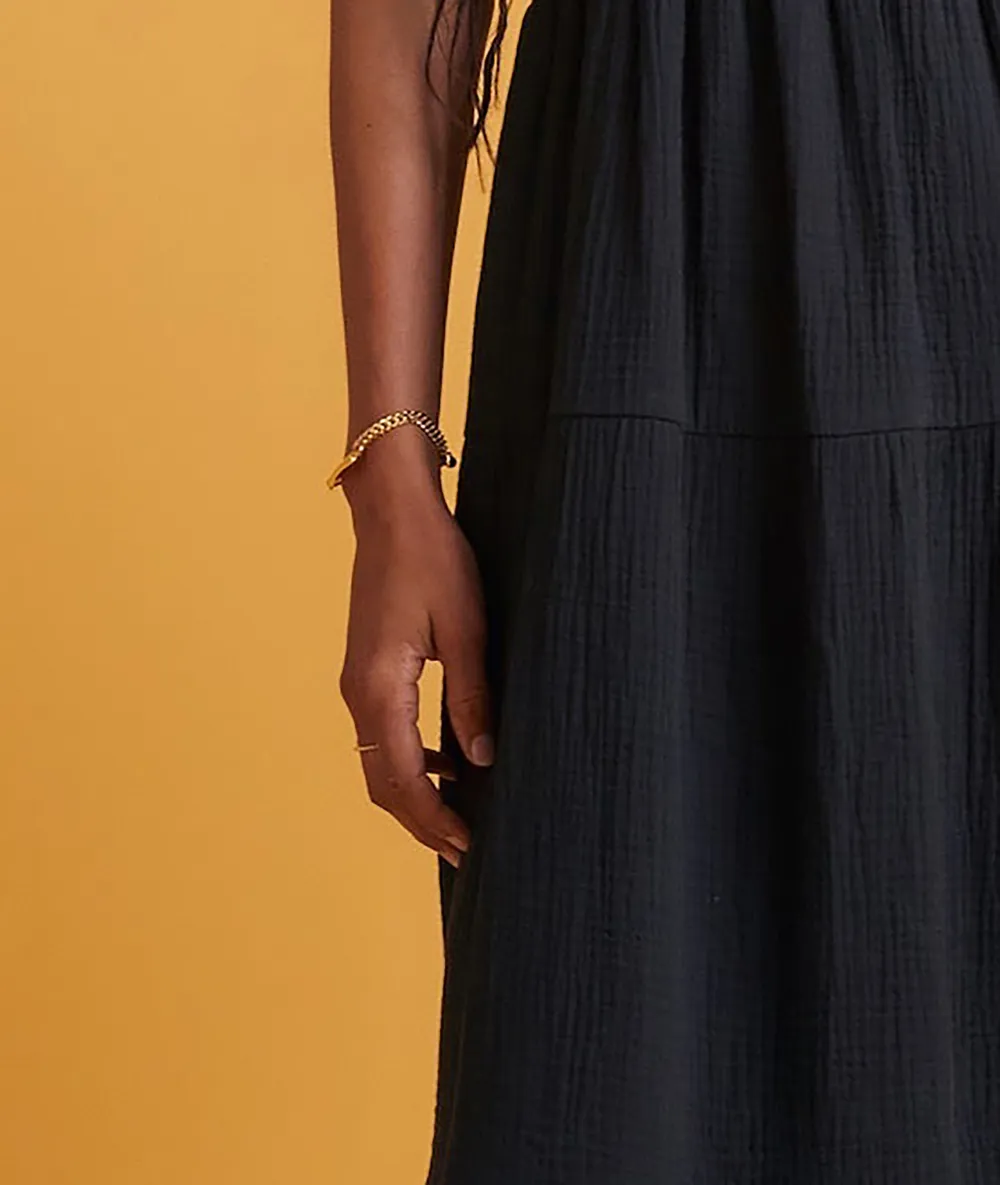 Black Selene Maxi Dress