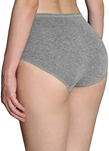 Womens Underwear,Cotton Mid Waist No Muffin Top Full Coverage Brief Ladies Panties Lingerie Undergarments for Women Multipack