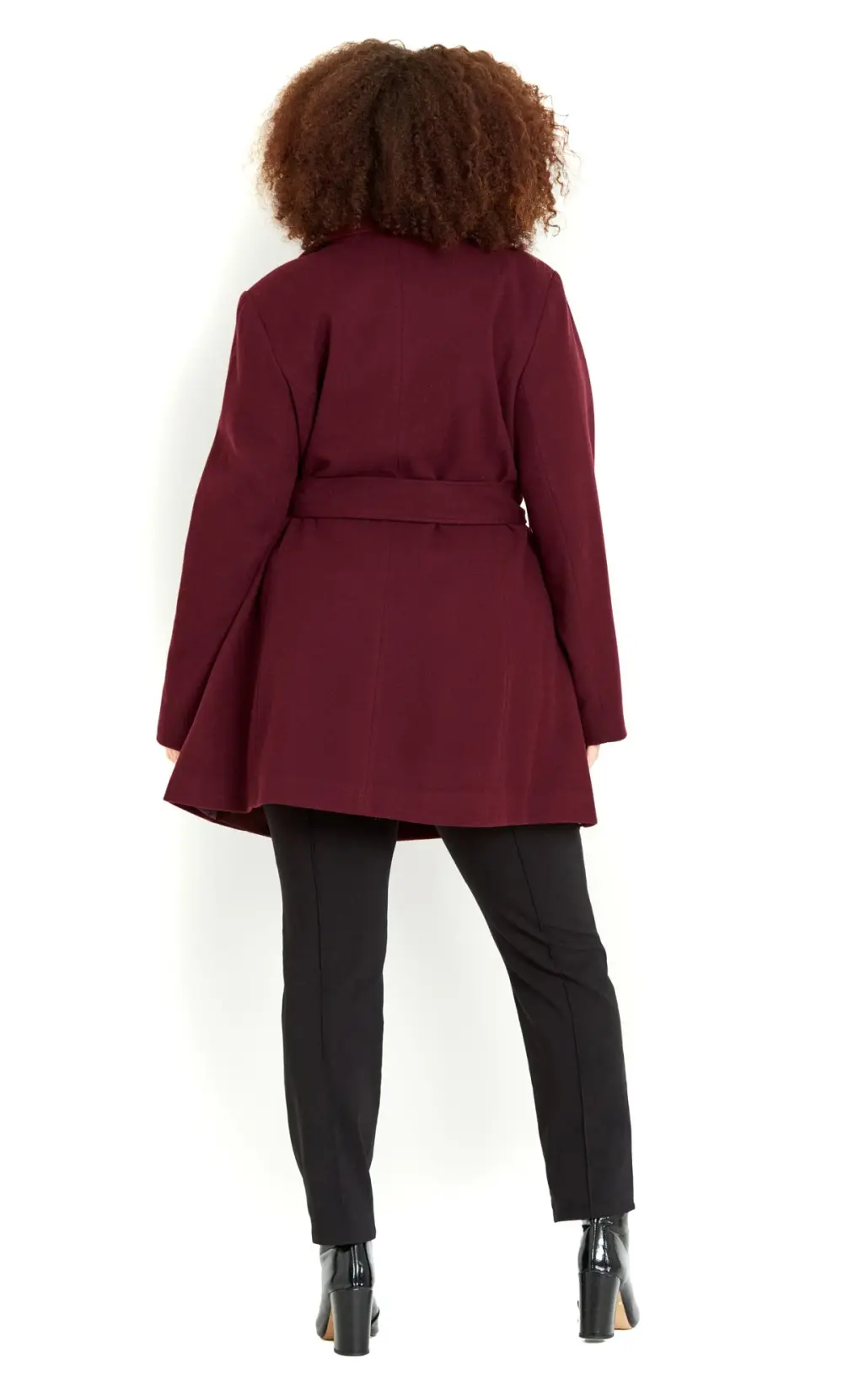 Evans Burgundy Red Tie Waist Coat