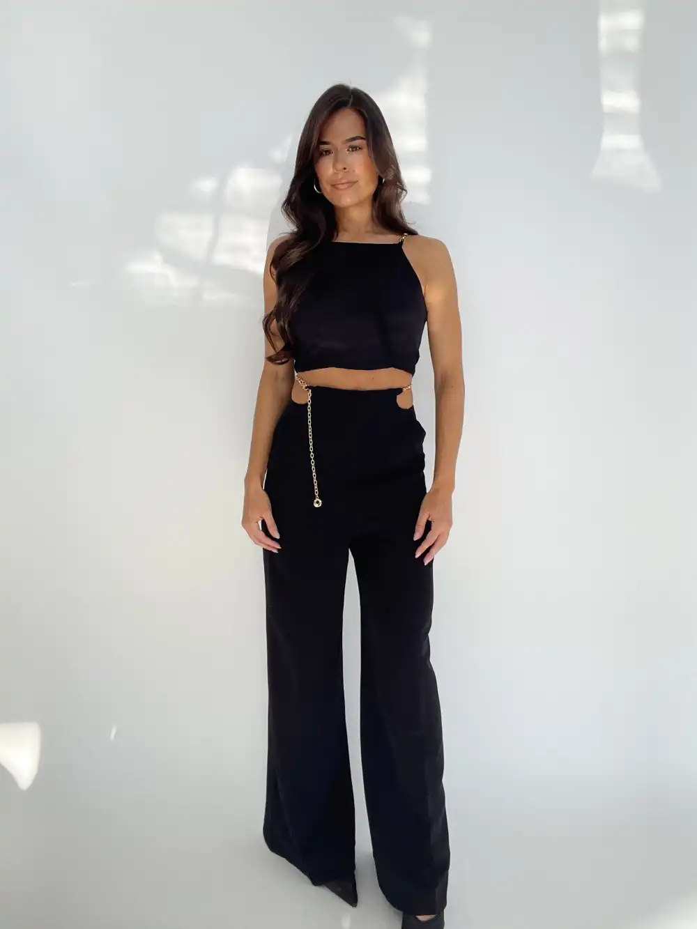 Black Gold Chain Tank