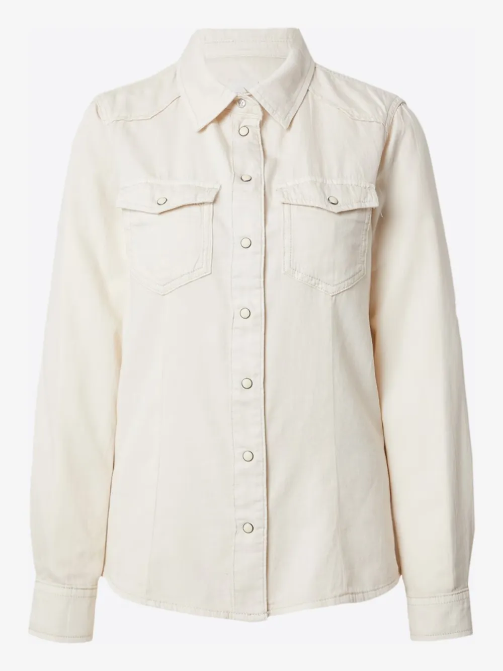 Breast Pocket Casual Style Blouses