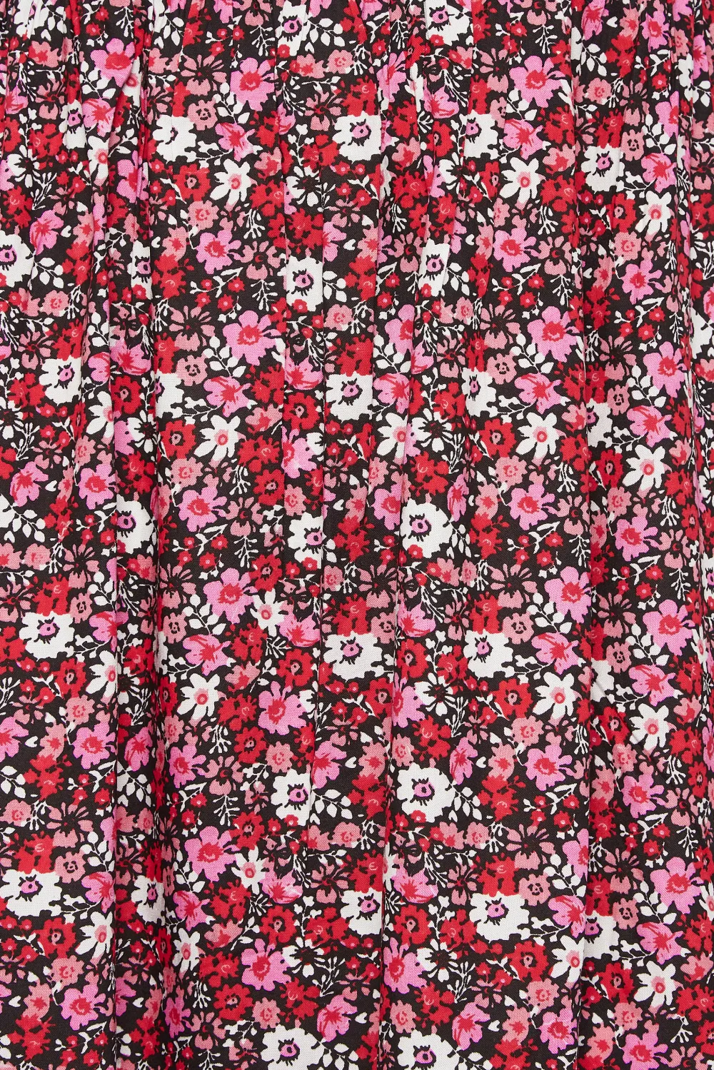 YOURS Curve Pink Floral Shirred Bardot Mini Dress