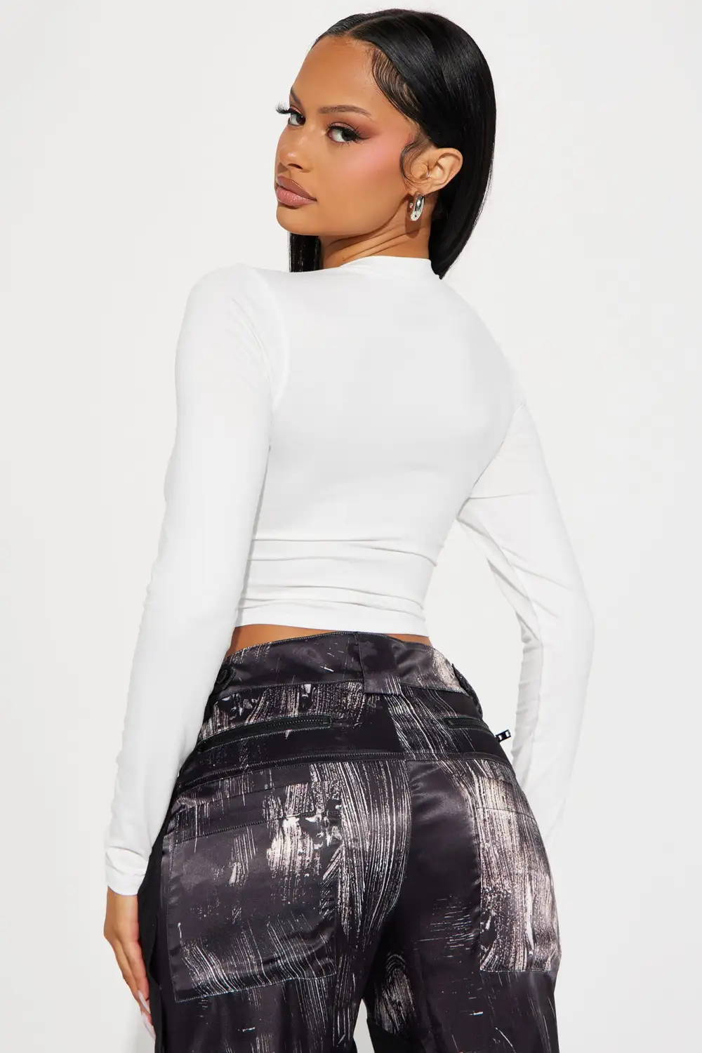 Mas Tequila Por Favor Crop Tee - Ivory