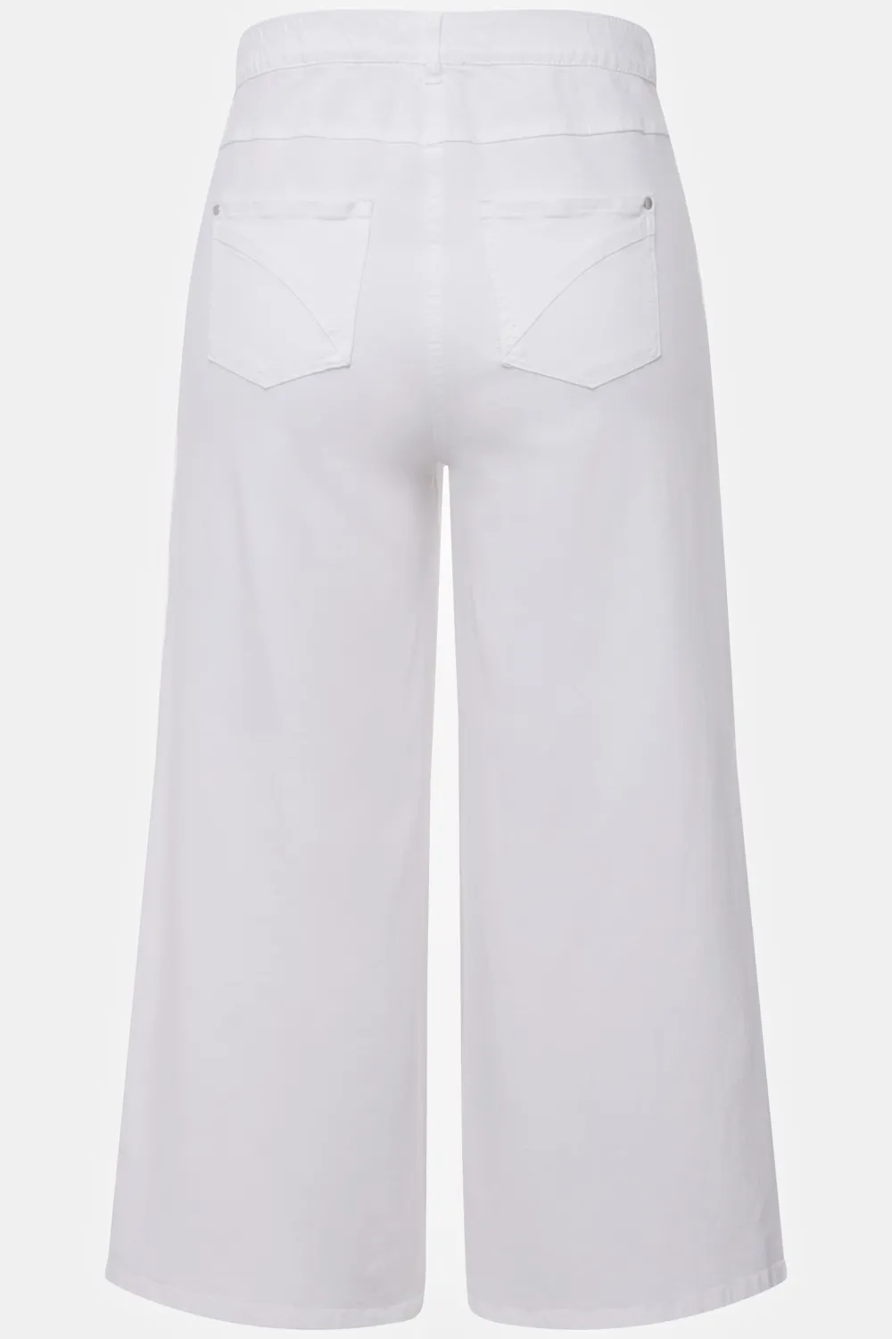 Jeans-Culotte, wadenlang, weites Bein, Marlenehose