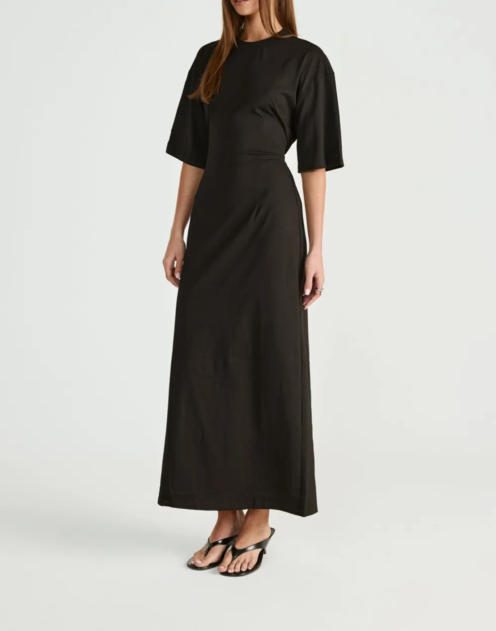 Simple And Versatile Short-Sleeved Dress