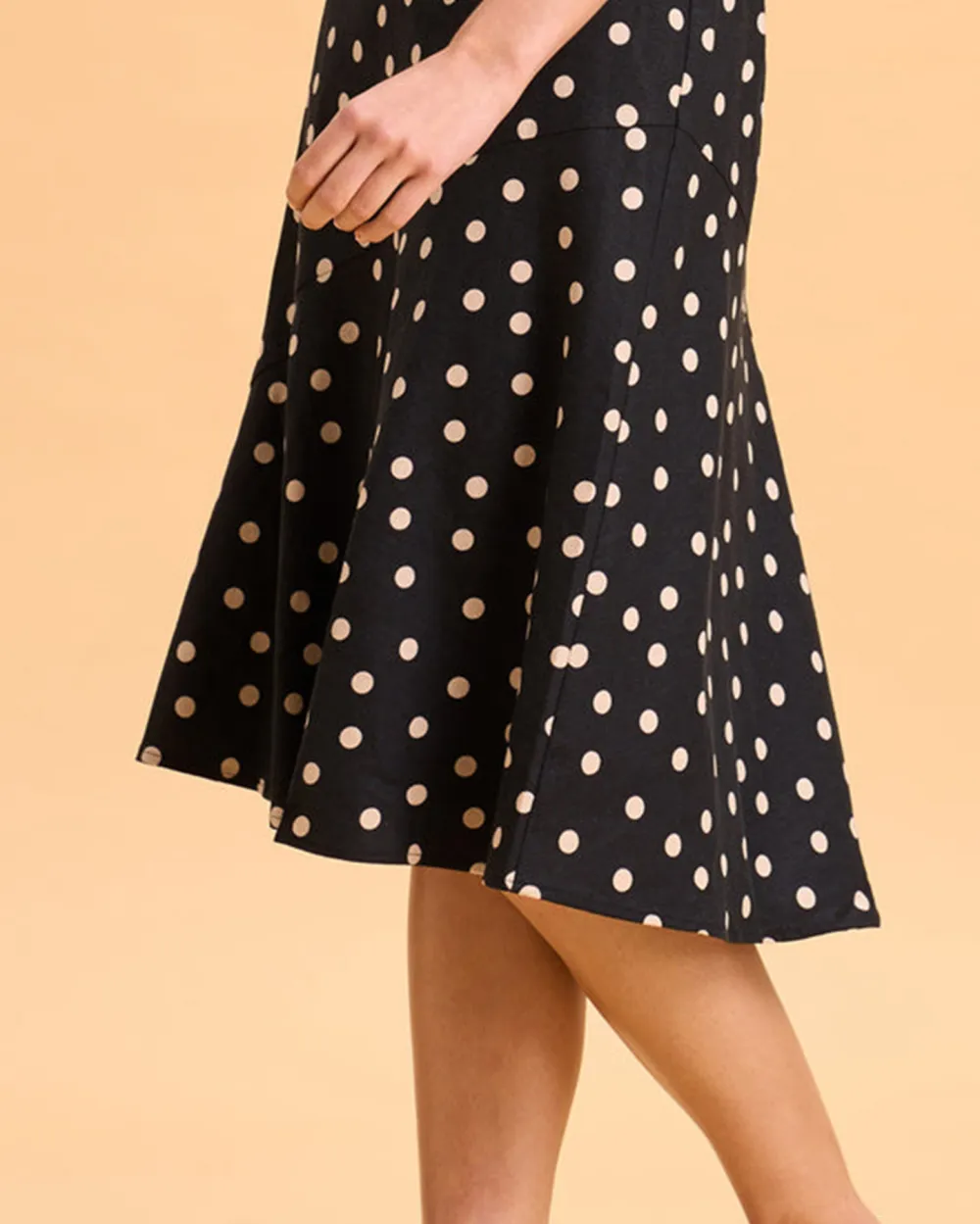 Linen Skirt - Polka Dot