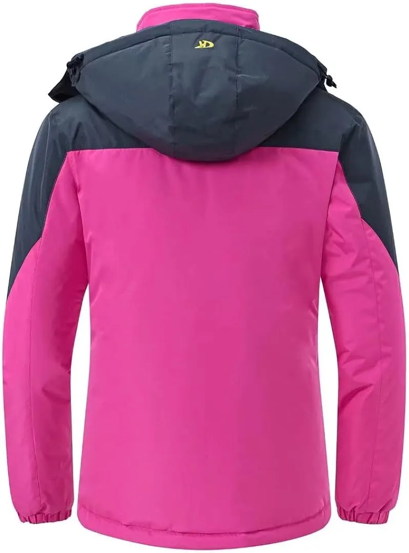 Women's Skiing Snowboarding Jackets Fleece Hood Mountain Snow Coat