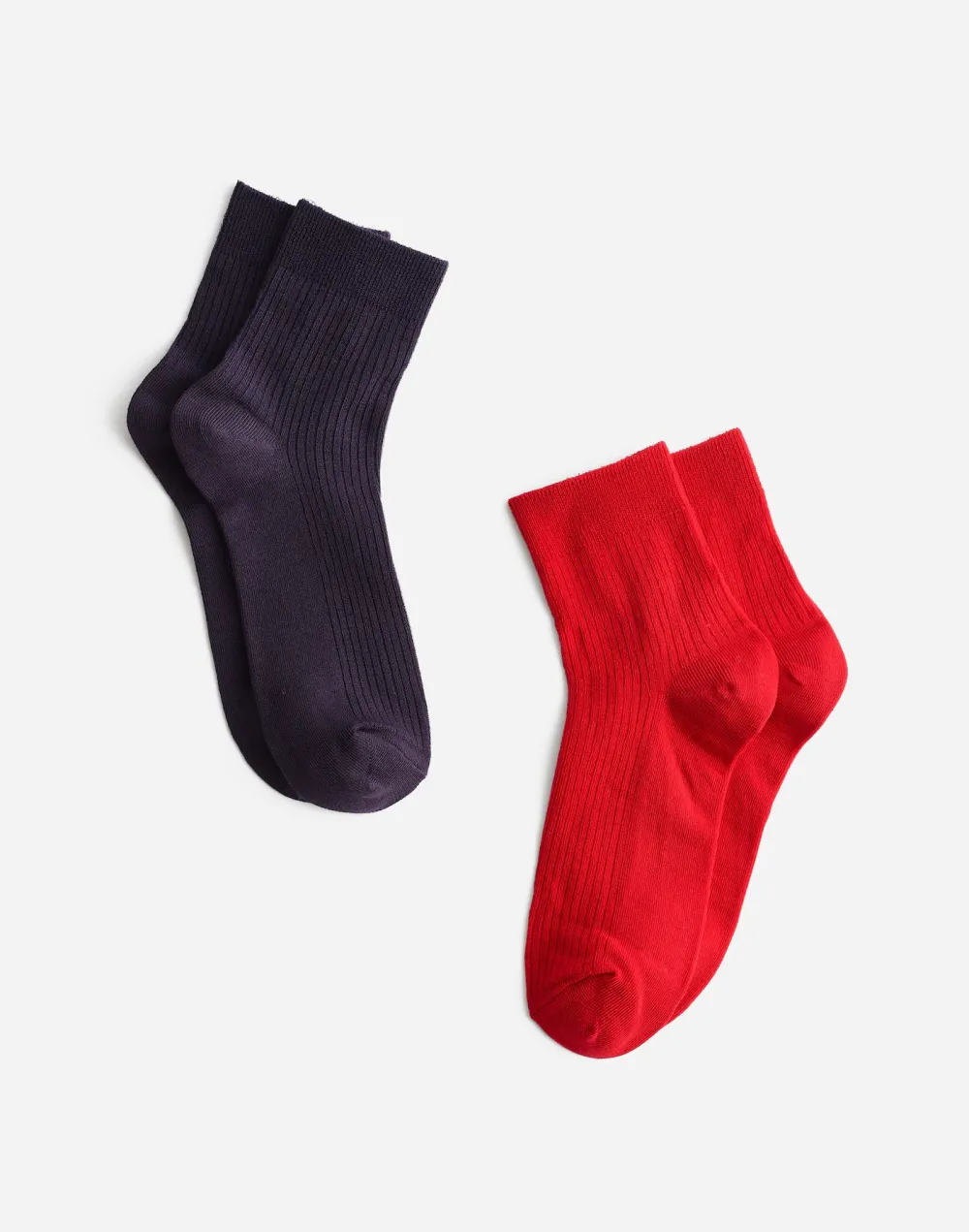 Two-Pack Semi-Sheer Ankle Socks