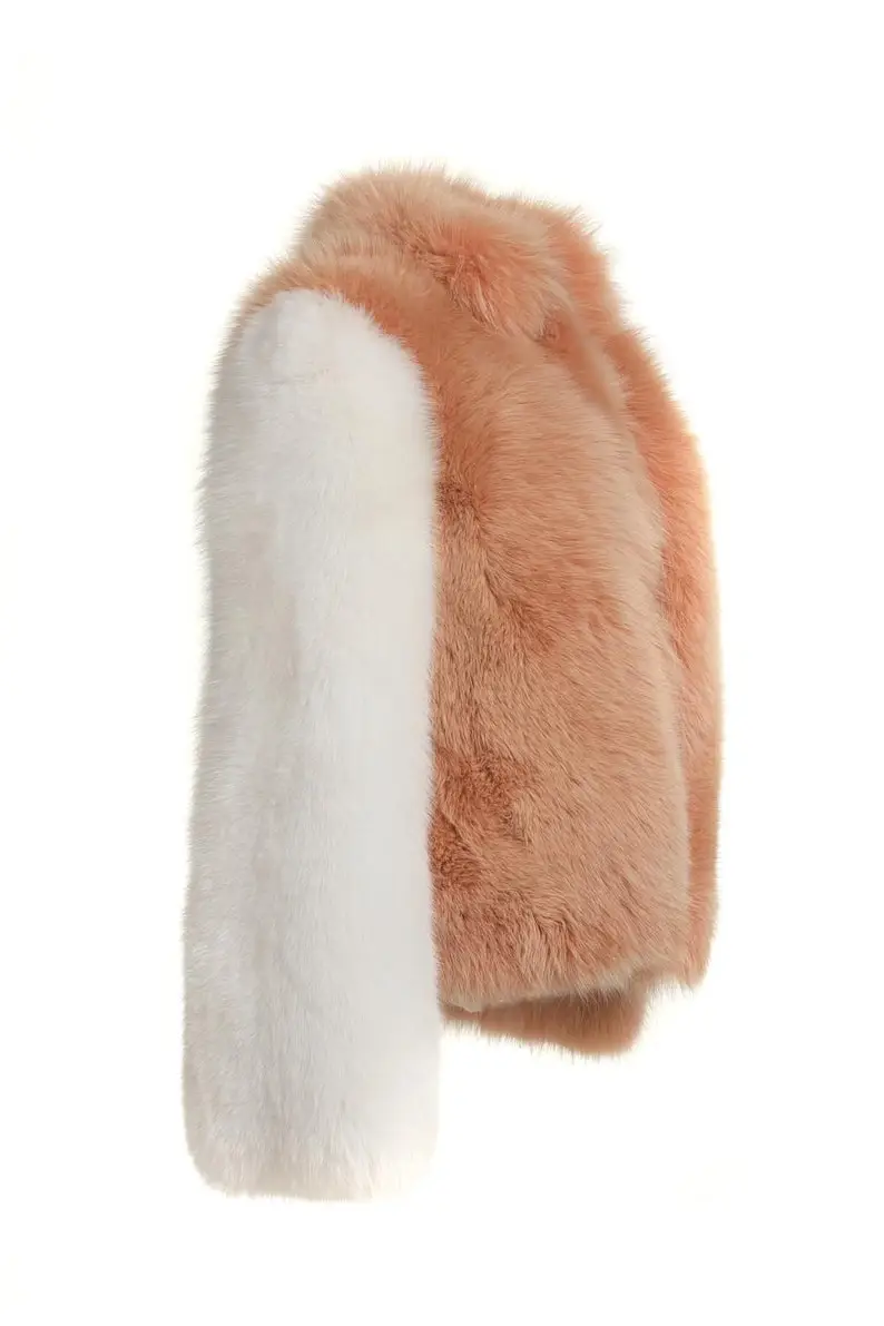Ginger Fox Fur waist Length Jacket