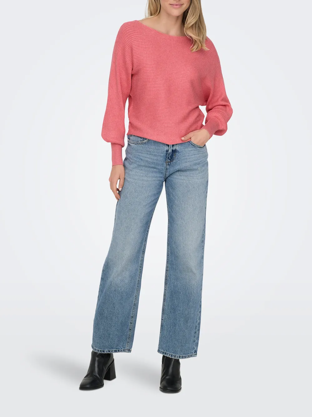 Plain Colored Crew Neck Long Sleeve Sweaters