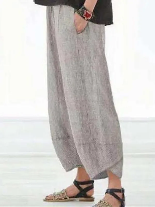 Women's Plus Size Loungewear Pants Butterfly Trees Fashion Casual Soft Home Daily Bed Cotton Breathable Long Pant Pant Summer Spring Black Blue