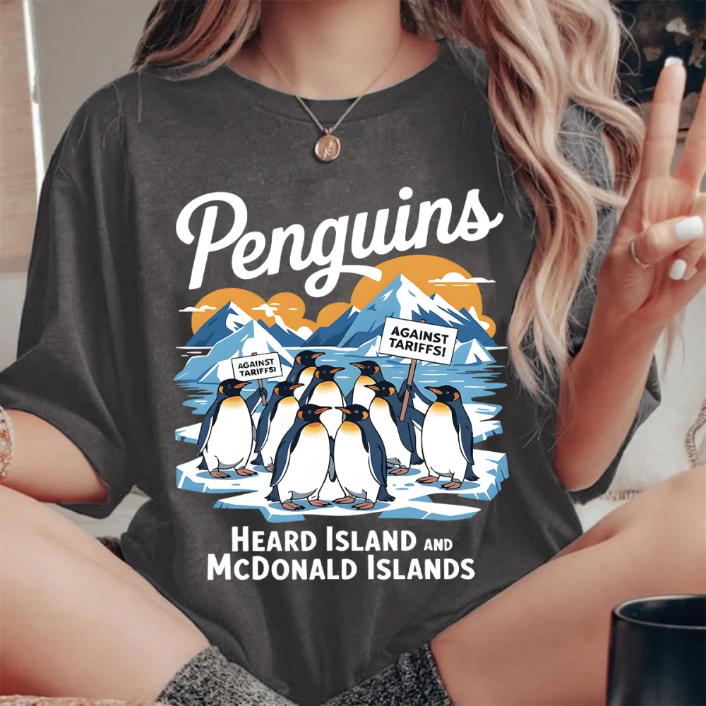 with slogans against adding tariffs T-shirts