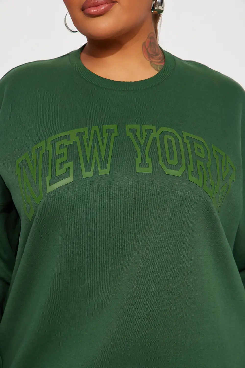 New York High Density Screen Sweatshirt - Hunter
