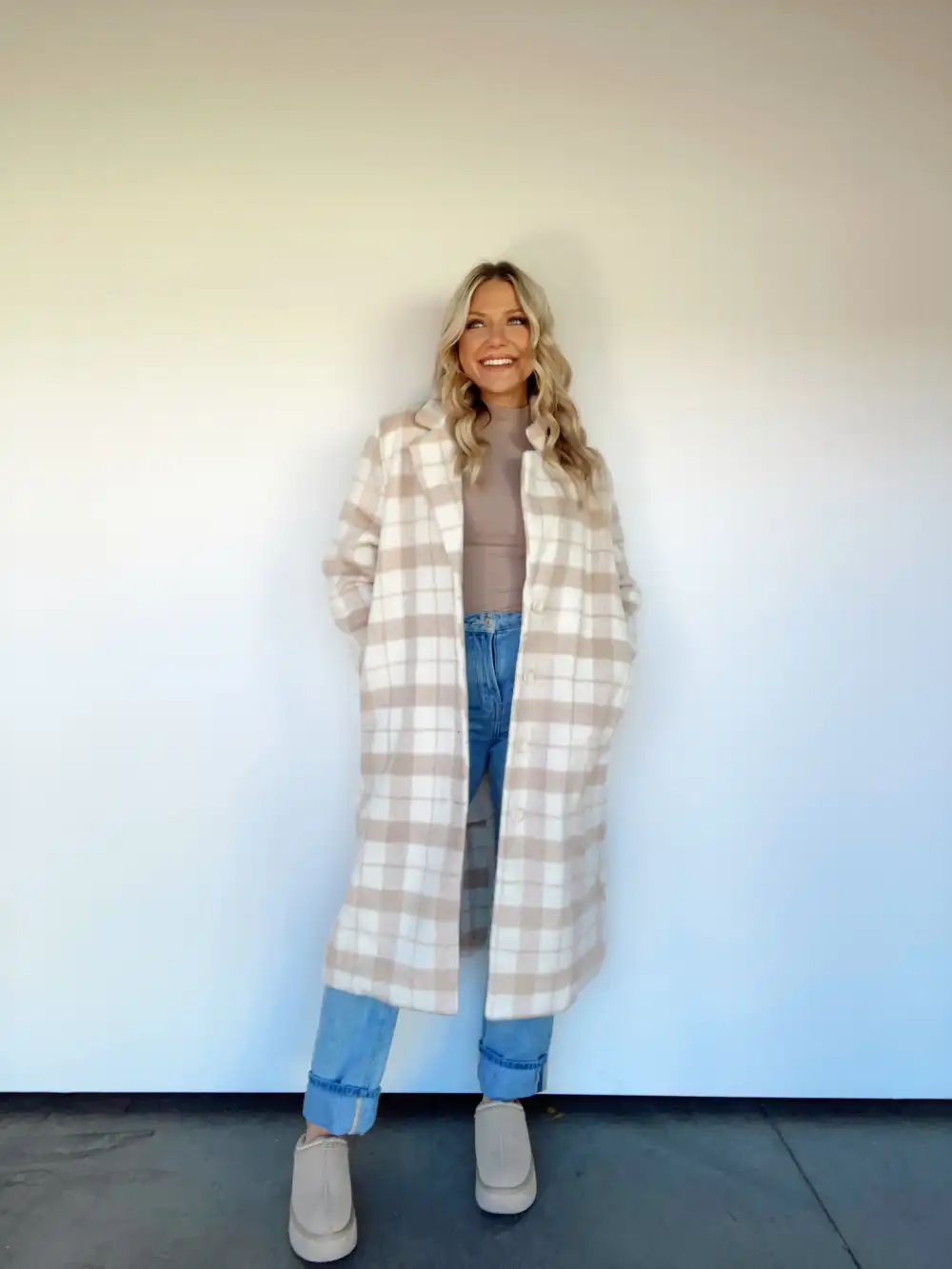 First Frost Plaid Coat