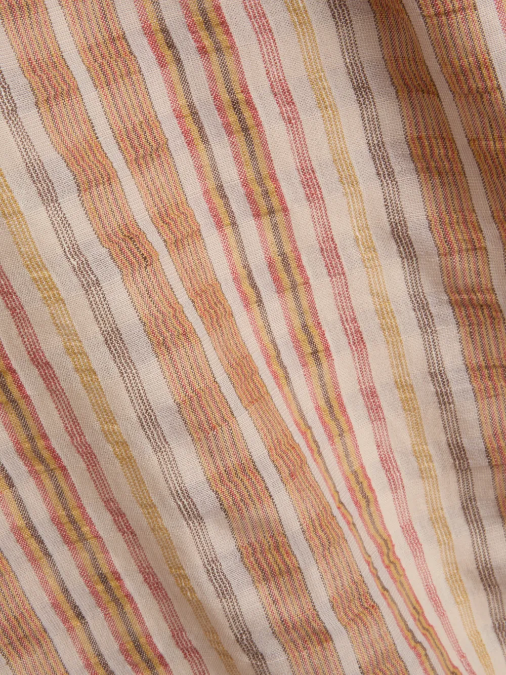 Multi Oversized Striped Cotton Shirt