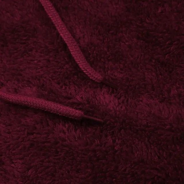 Women's Plus Size Loungewear Top Fluffy Pajama Fuzzy Pure Color Warm Simple Plush Home Daily Vacation Fleece Hoodie Long Sleeve Fall Winter Black White