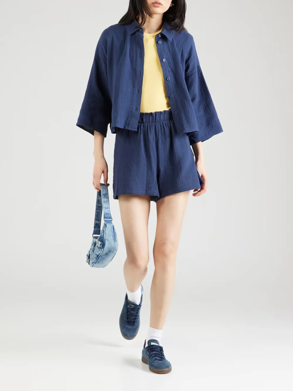 Breast Pocket Casual Style Blouses