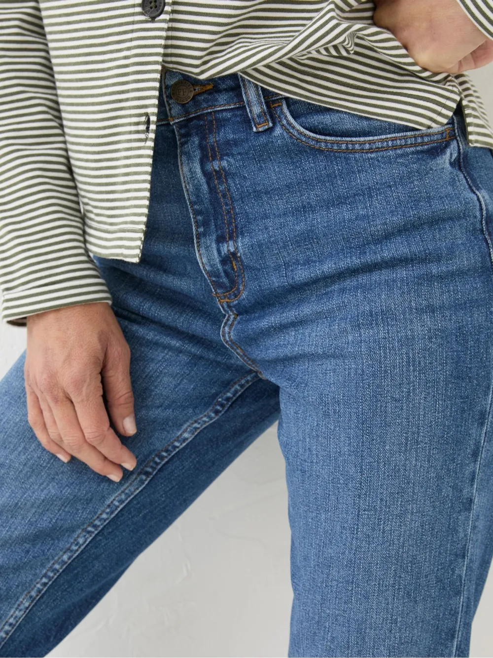 Blue Denim Comfort Straight Jeans