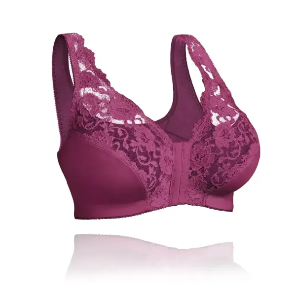 Front hooks, stretch-lace, super-lift, and posture correction �C ALL IN ONE BRA!