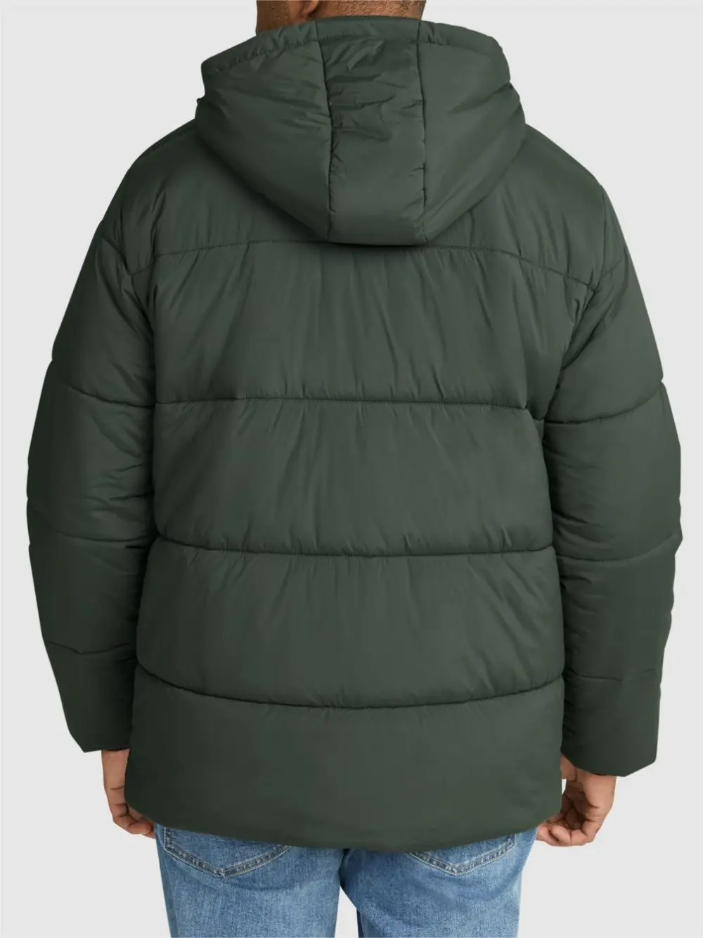 DARK GREEN PUFFER JACKET