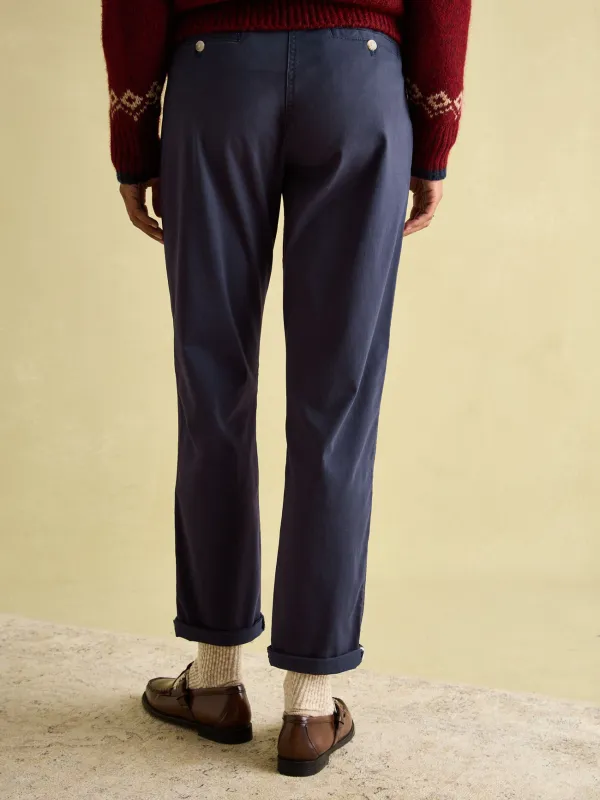 Navy Blue Chino Trousers