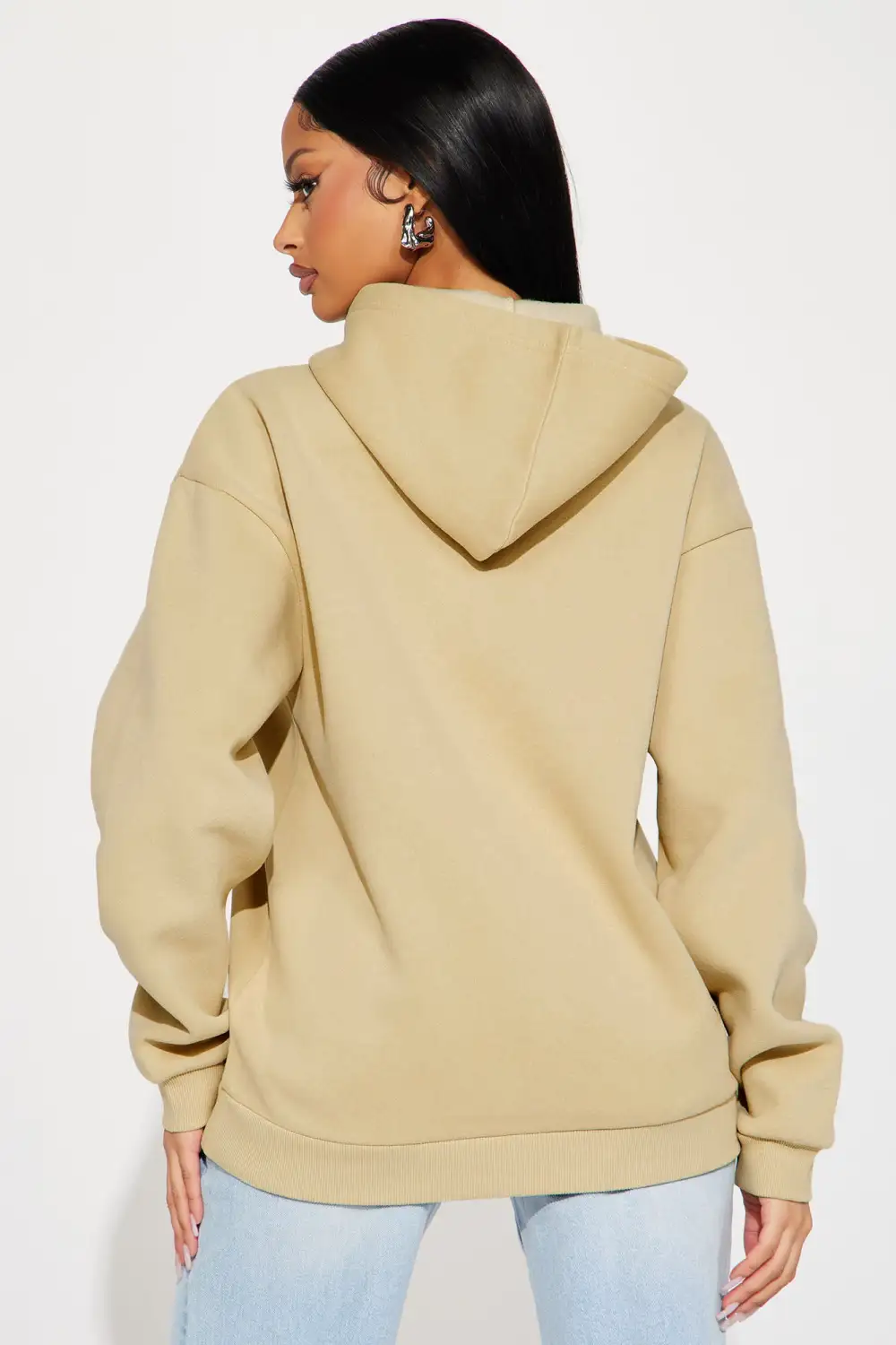 It's A New York Vibe Graphic Hoodie - Sand