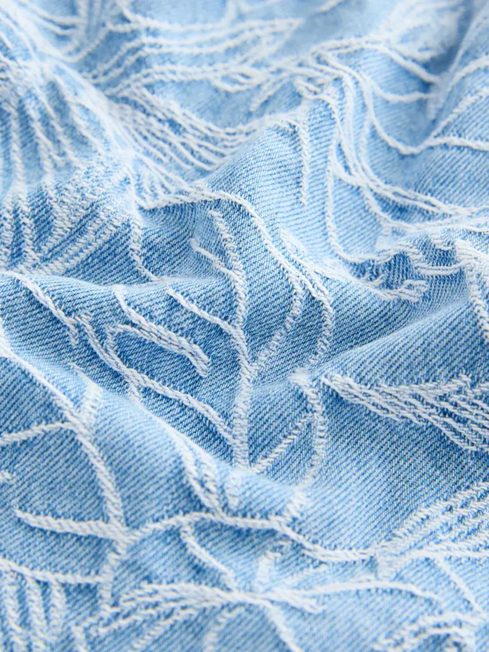 Blue Denim Casual Texture Shorts