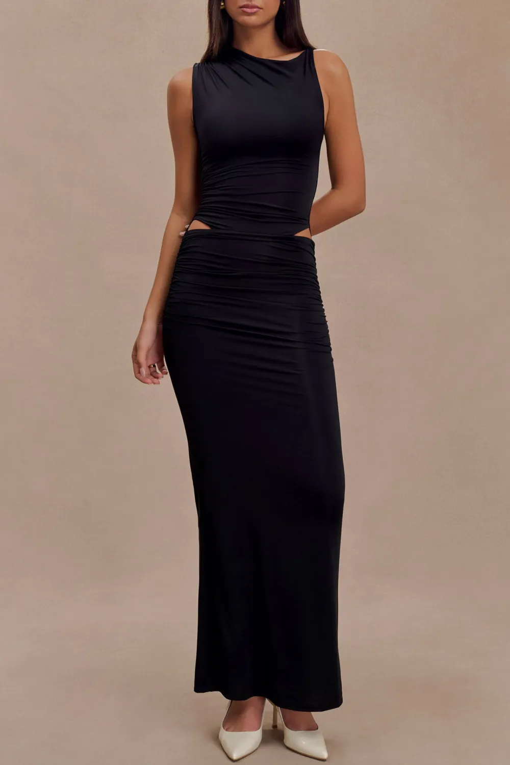 Slinky Cut Out Maxi Dress