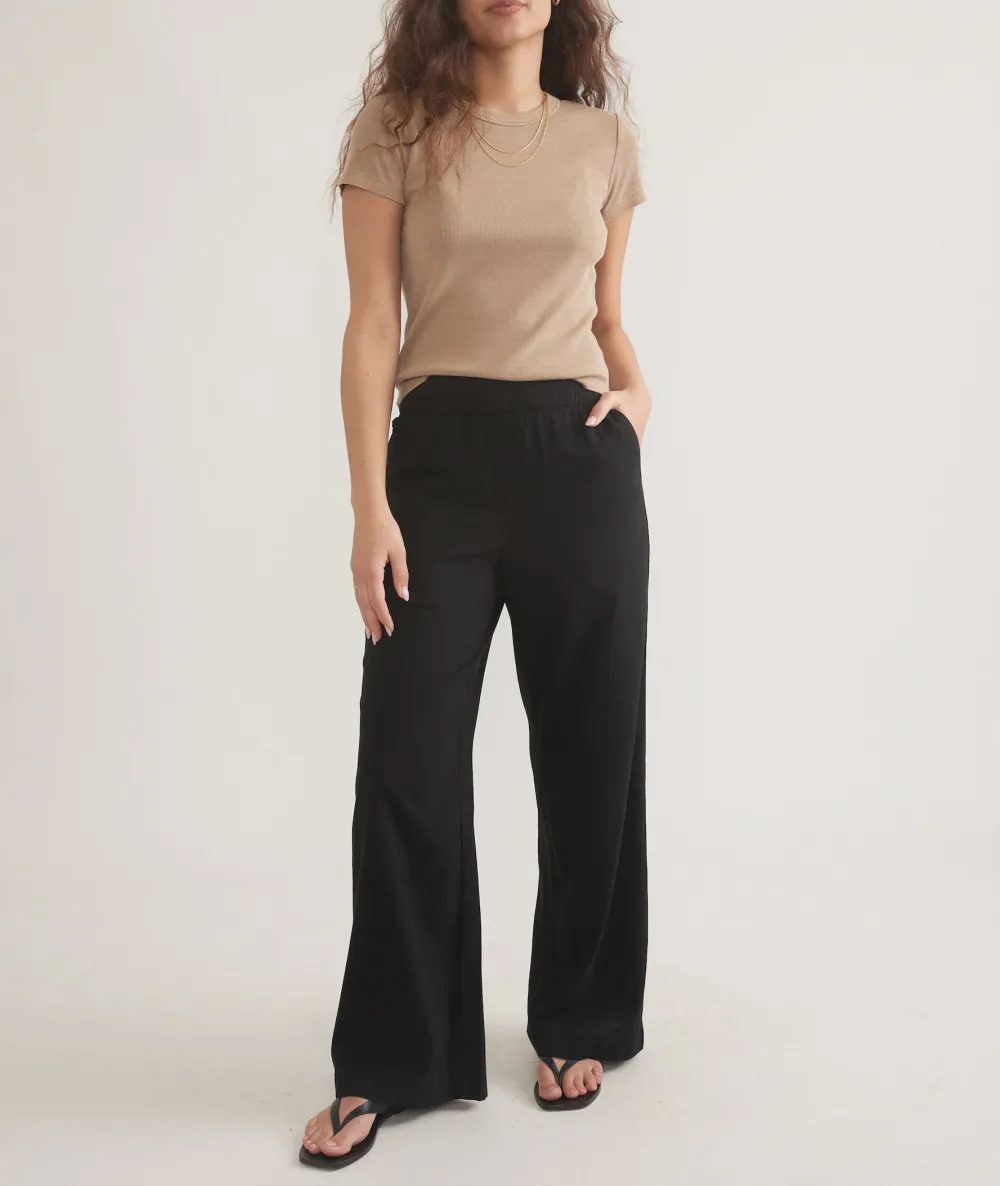 Black Hemp Trouser