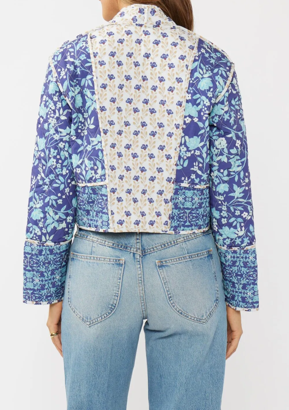 Floral Open Front Jacket