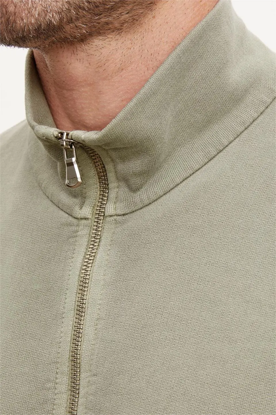 Men's Zipper Front Stylish Knit Coat