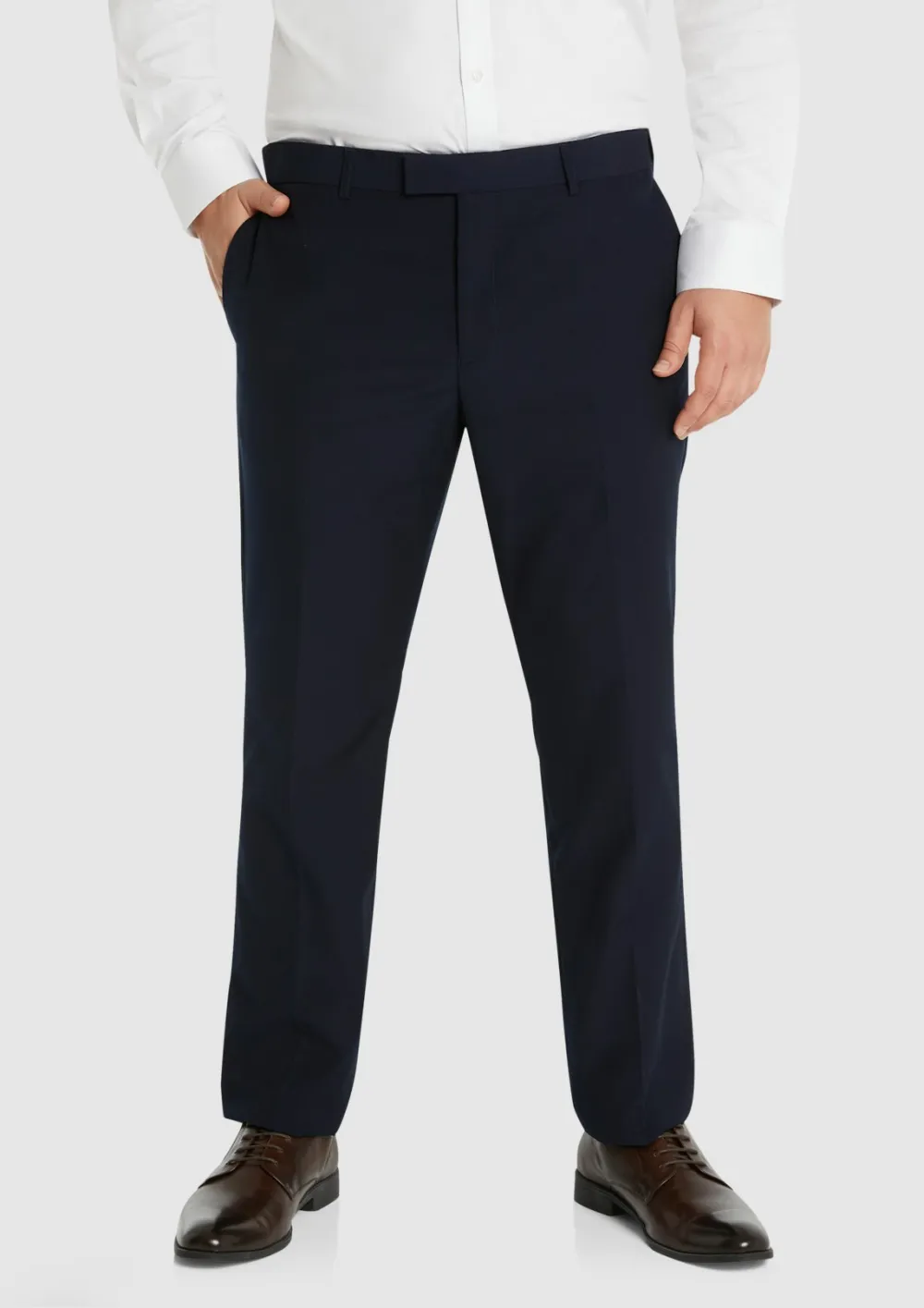 NAVY SLIM ELASTIC PANT