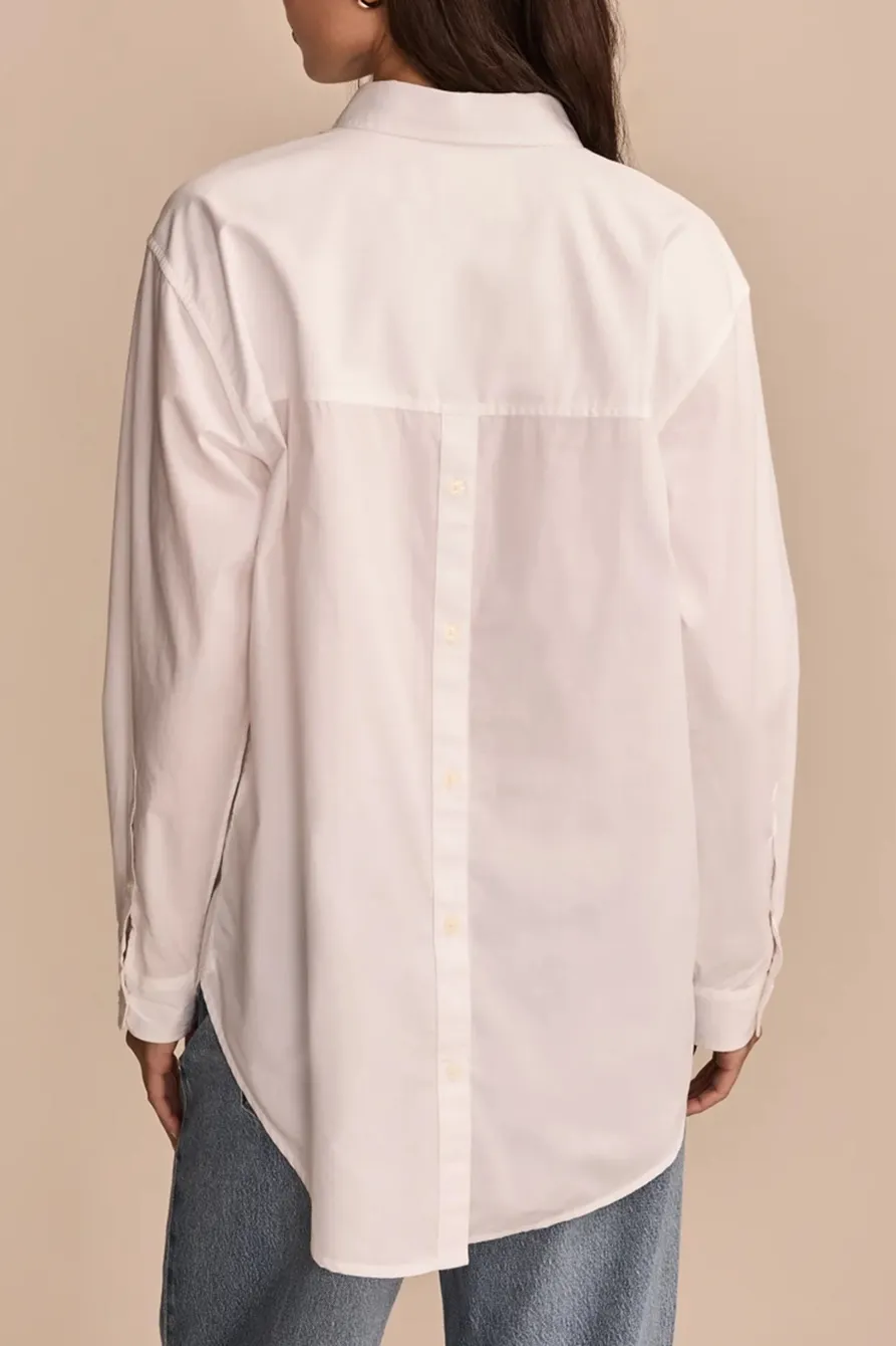 Oversized Button Back Top