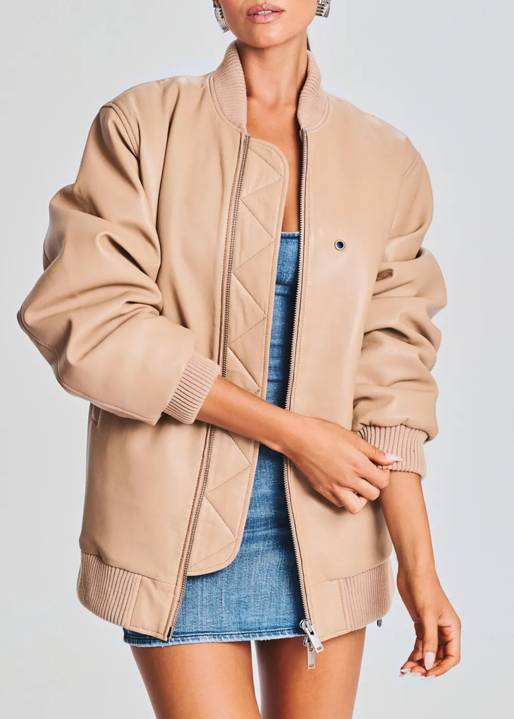 Casual Style Leather Jacket