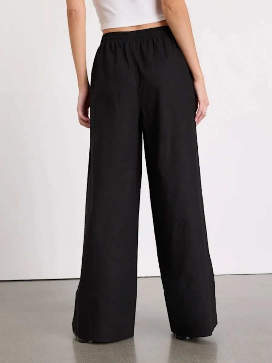 Drawstring Wide Leg Pants