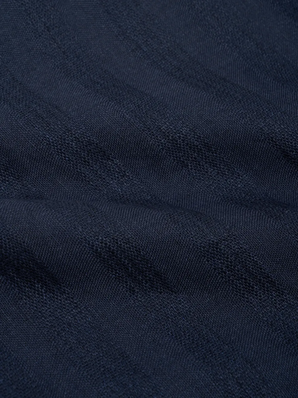 Navy Linen Casual Style Trousers