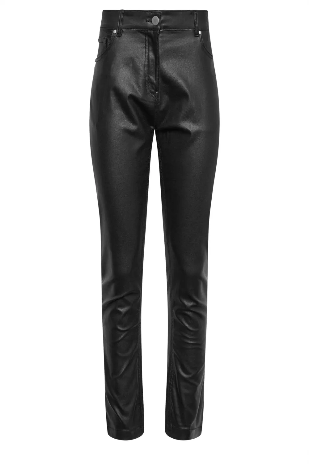 M&Co Black Coated Slim Leg Jeans