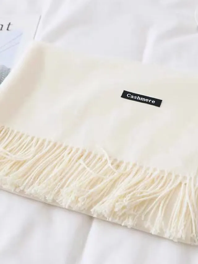 Spring Outfits - Women's Sweater Cardigans & T-Shirt & Scarf Set Cable-Knit Buttoned Cardigan with Pockets and Blouse T shirt Tee Basic