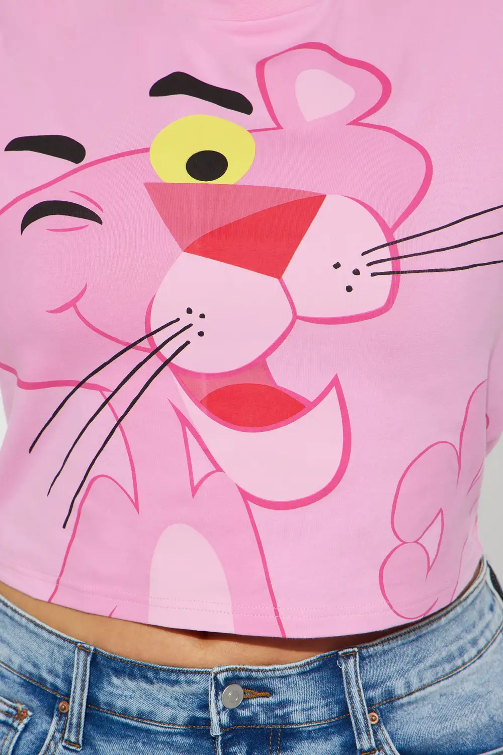Pink Panther Fitted Tee - Pink